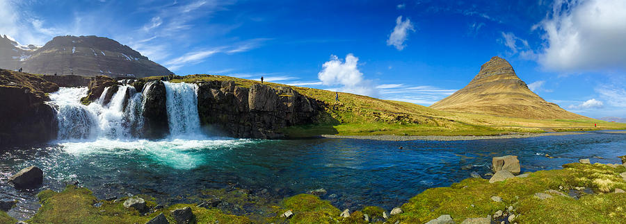 Nature Photograph - Iceland panorama shot Kirkjufell by Matthias Hauser