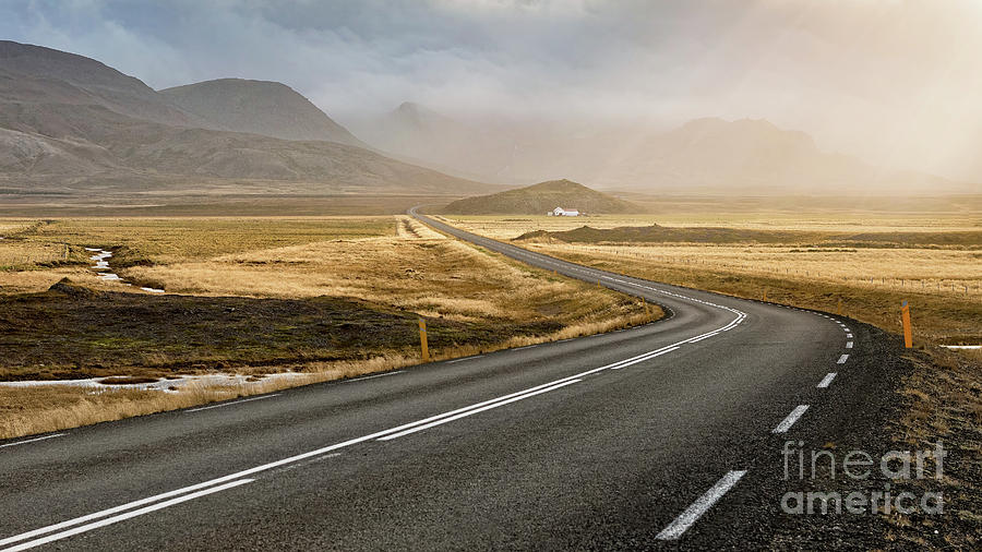 Transportation Photograph - Iceland Ring Road 1 by Jerry Fornarotto