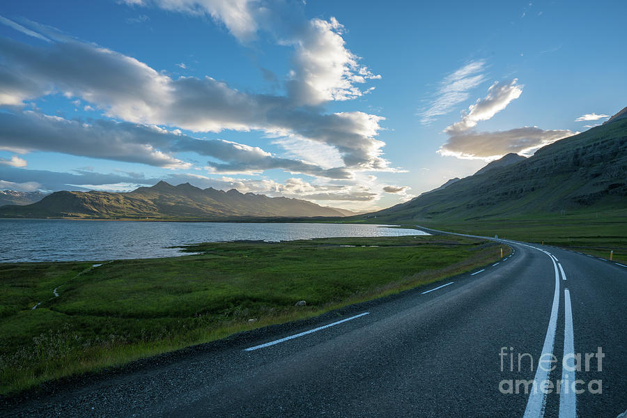 Iceland Ring Road Broad Sunset Landscape Photograph
