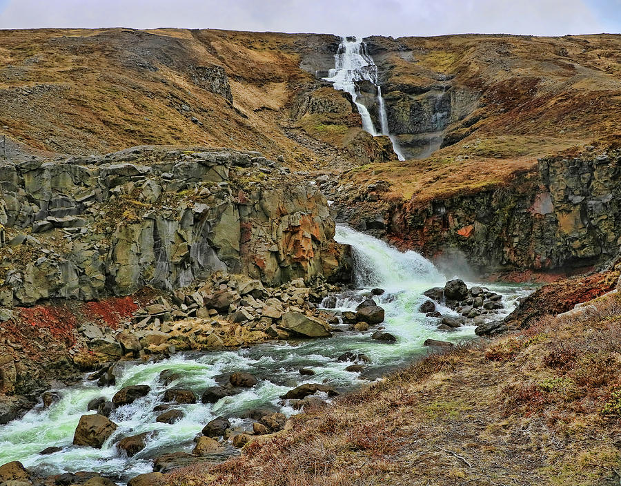Iceland Waterfall # 1 Photograph by Allen Beatty