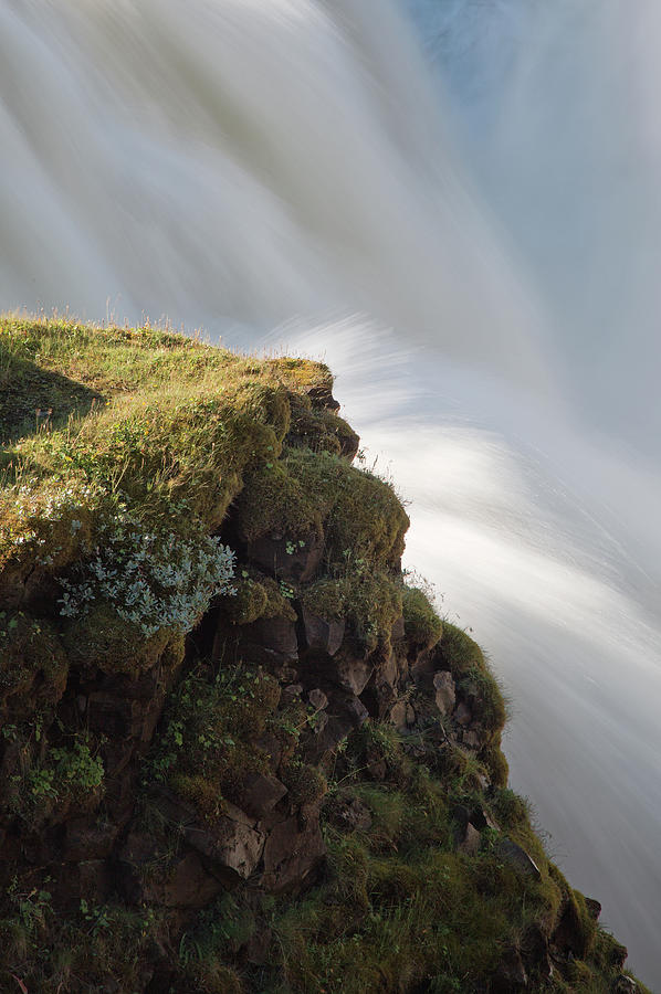 Iceland Waterfall Closeup Photograph by Jack Nevitt