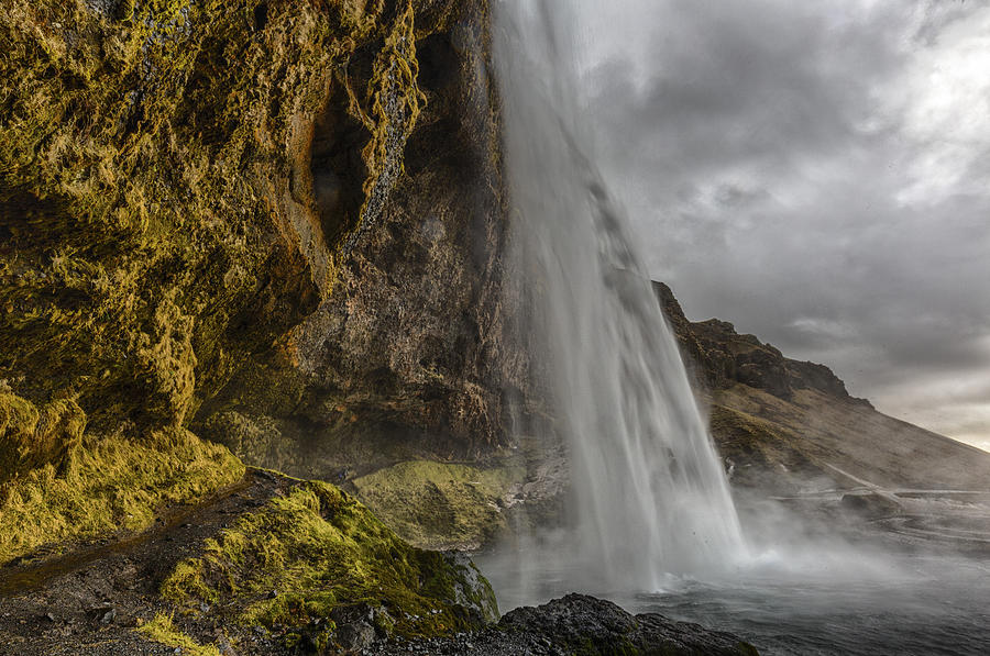 Iceland Waterfall Photograph by Kathy Adams Clark