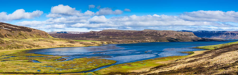 Iceland Westfjords Panorama blue green brown Photograph by Matthias Hauser Iceland Westfjords Panorama blue green brown Photograph by Matthias Hauser