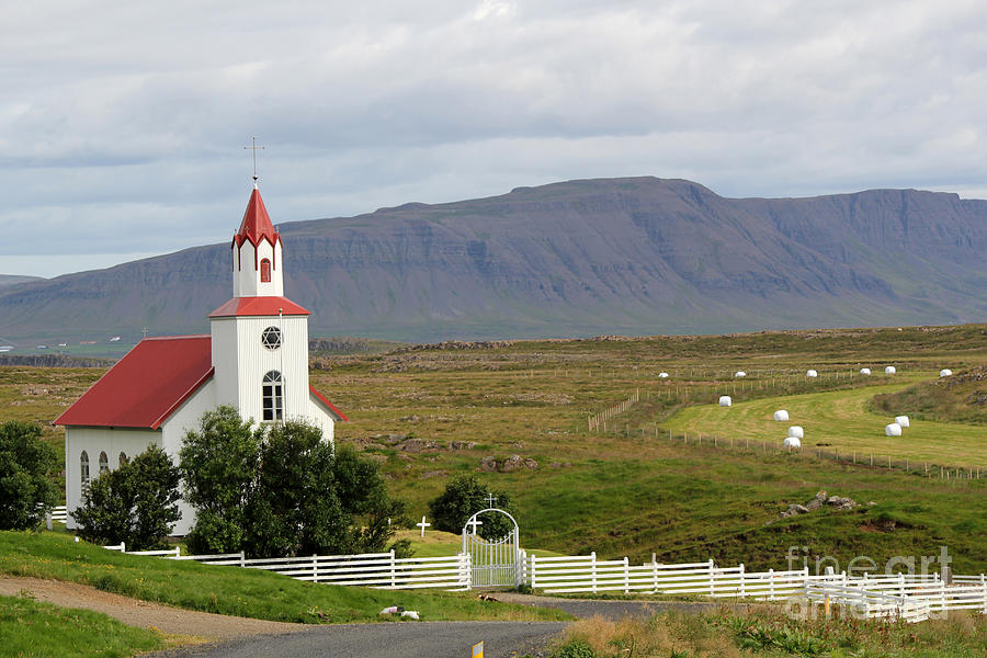 Icelandic Church Photograph by Maxine Kamin