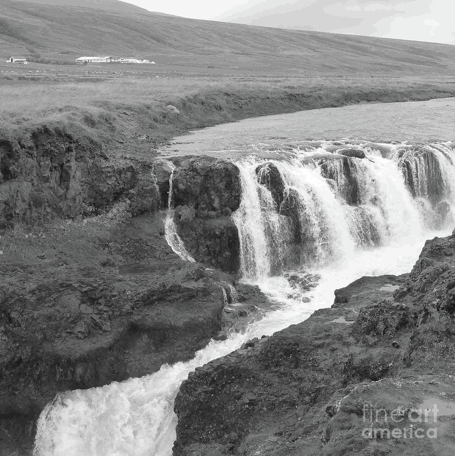 Icelandic Falls Photograph by Barbie Corbett-Newmin