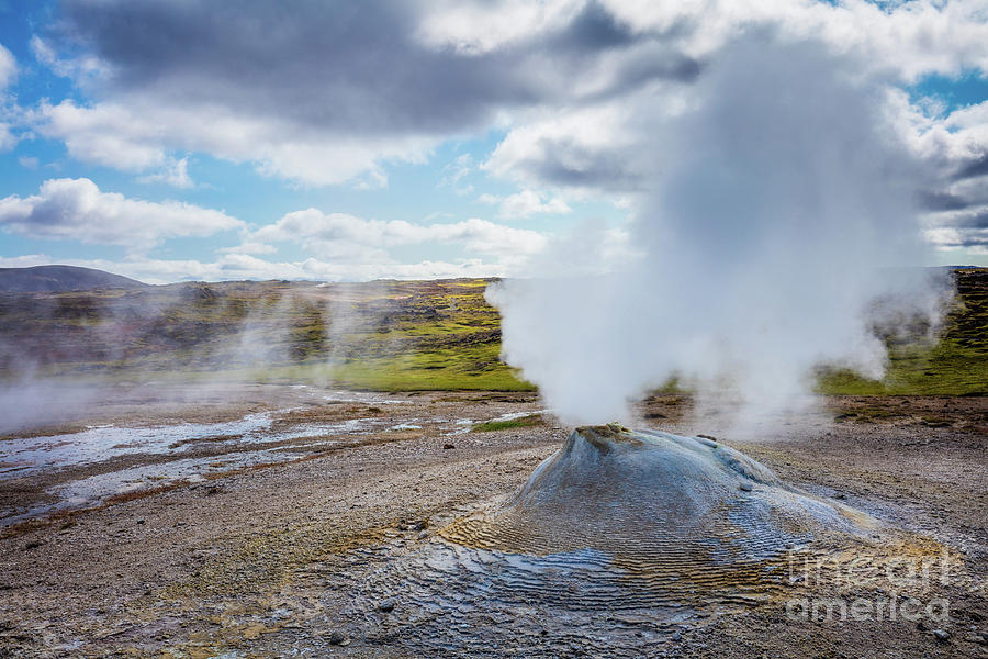 Icelandic Fumarole Photograph by Inge Johnsson