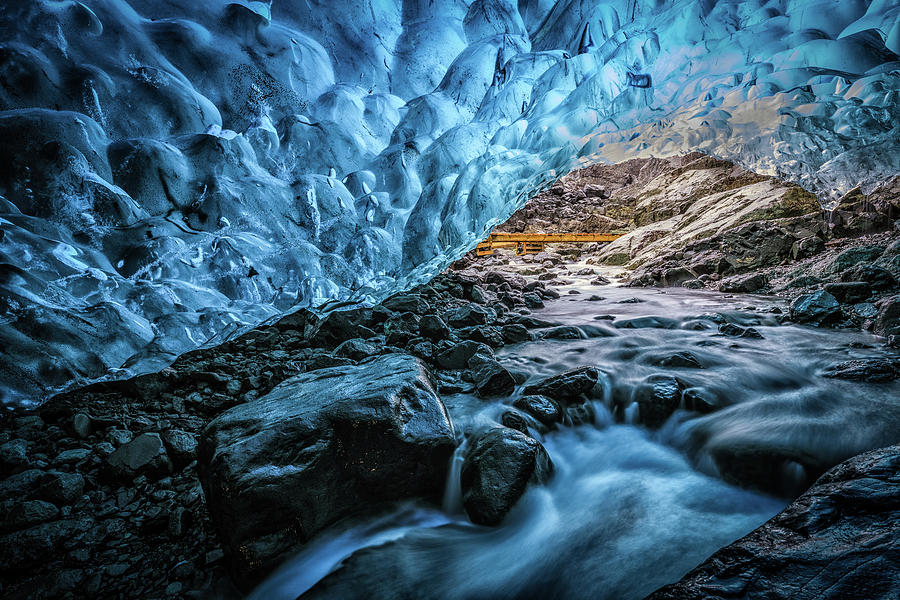 Icelandic Ice Cave Photograph by Andres Leon