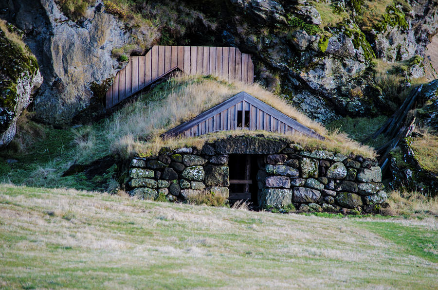 Icelandic Turf House Photograph by Deborah Smolinske