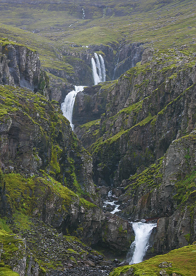 Icelandic waterfall Photograph by Elvira Butler