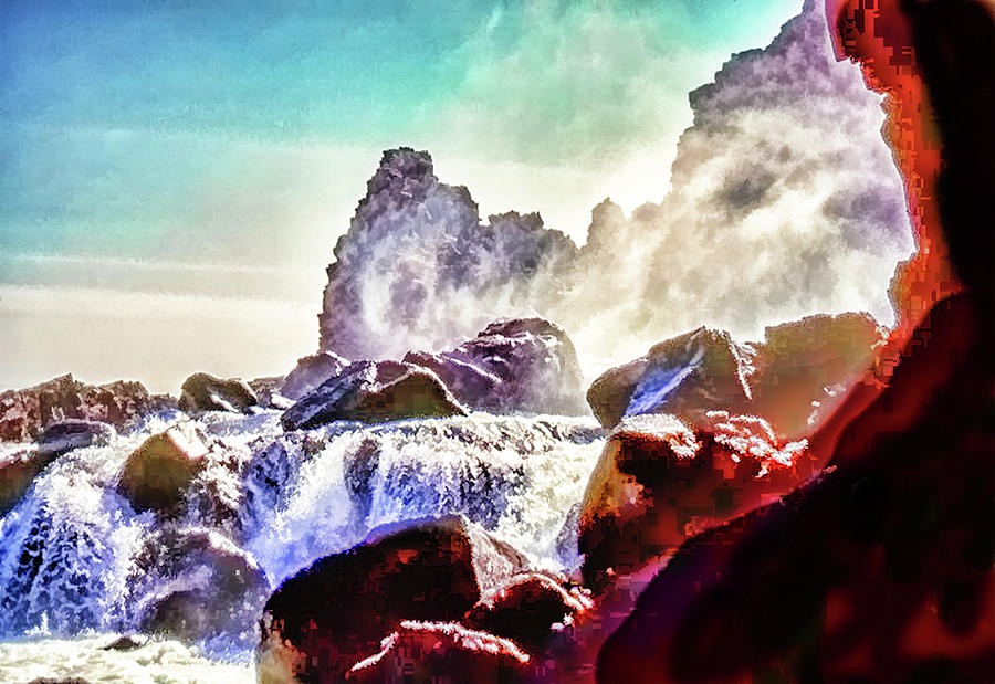 Icelandic Waterfall Photograph by Richard Goldman
