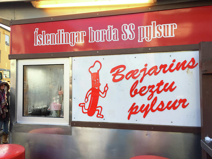Icelands World Famous Hot dog Stand Iceland 2 3122018 j2328.jpg Photograph by David Frederick