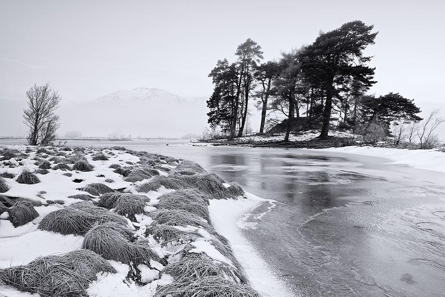 Icey Loch Tulla Photograph by Stephen Taylor