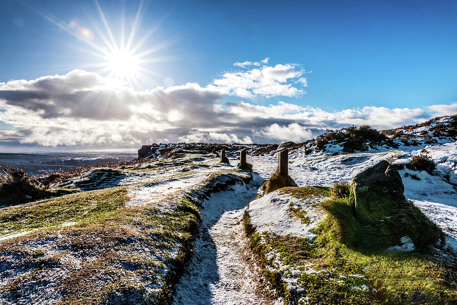 Icey Path in the Peaks Photograph by Nick Bywater