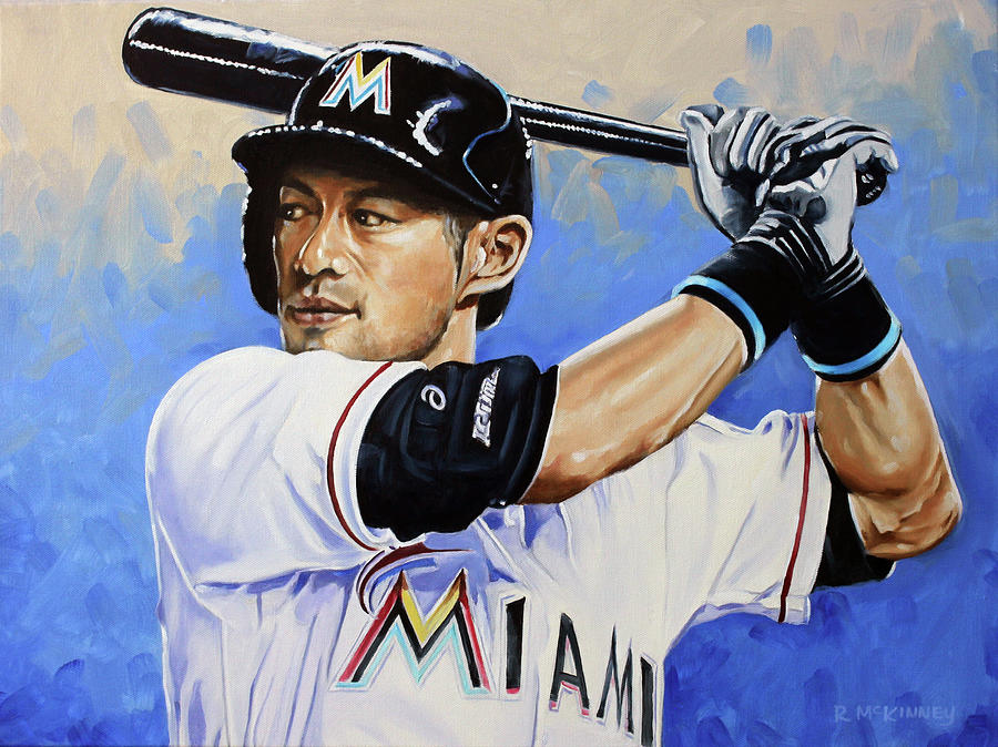 Ichiro Painting by Rick McKinney