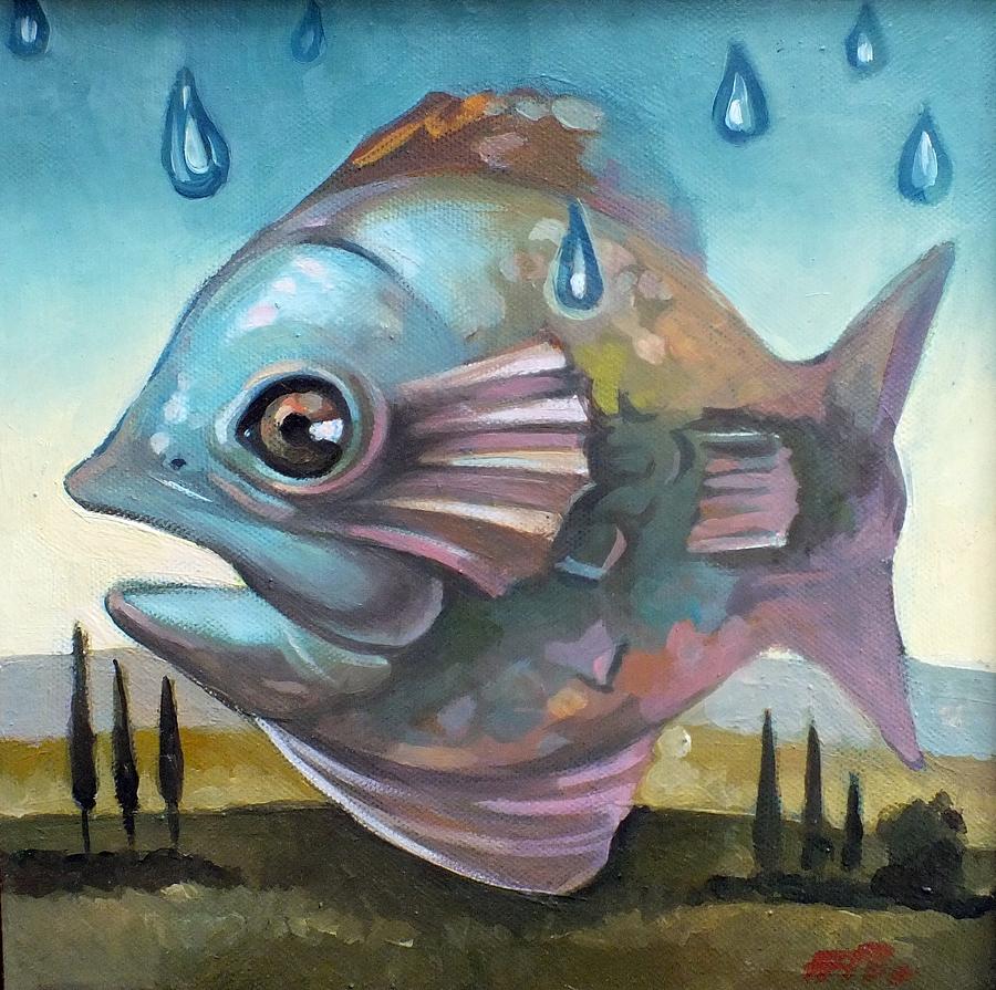 Fish Painting - Ichthus by Filip Mihail