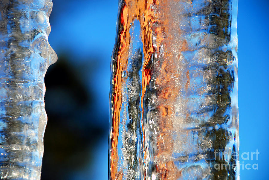 Abstract Photograph - Icicles by Carl Ellis