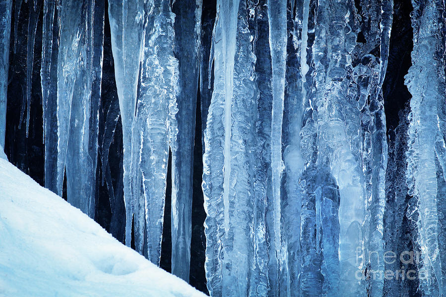 Icicles Photograph by Inge Johnsson