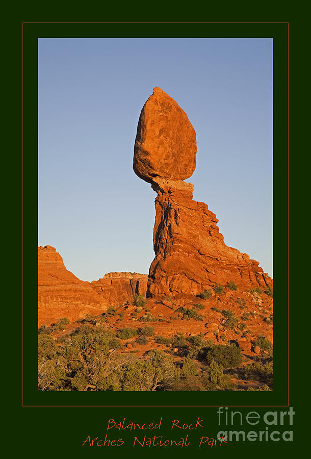 Iconic Balanced Rock At Sunset Photograph by Lone Palm Studio