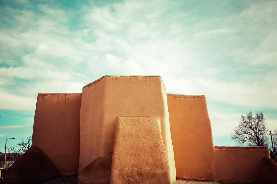 Iconic Church in Taos Photograph by Marilyn Hunt