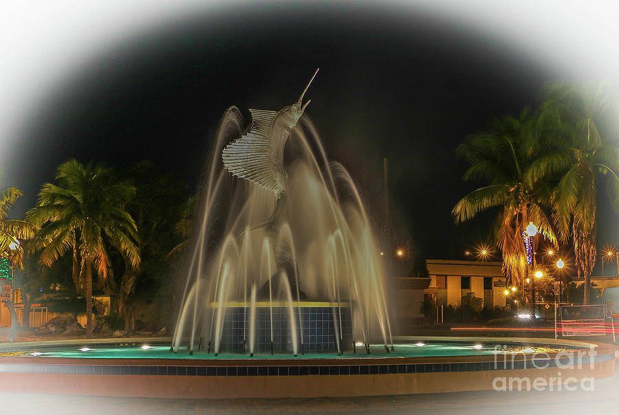 Iconic Sailfish Fountain #3 Photograph by Tom Claud