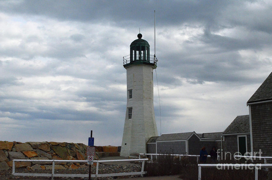 Iconic Scituate Light in the Harbor Photograph by DejaVu Designs