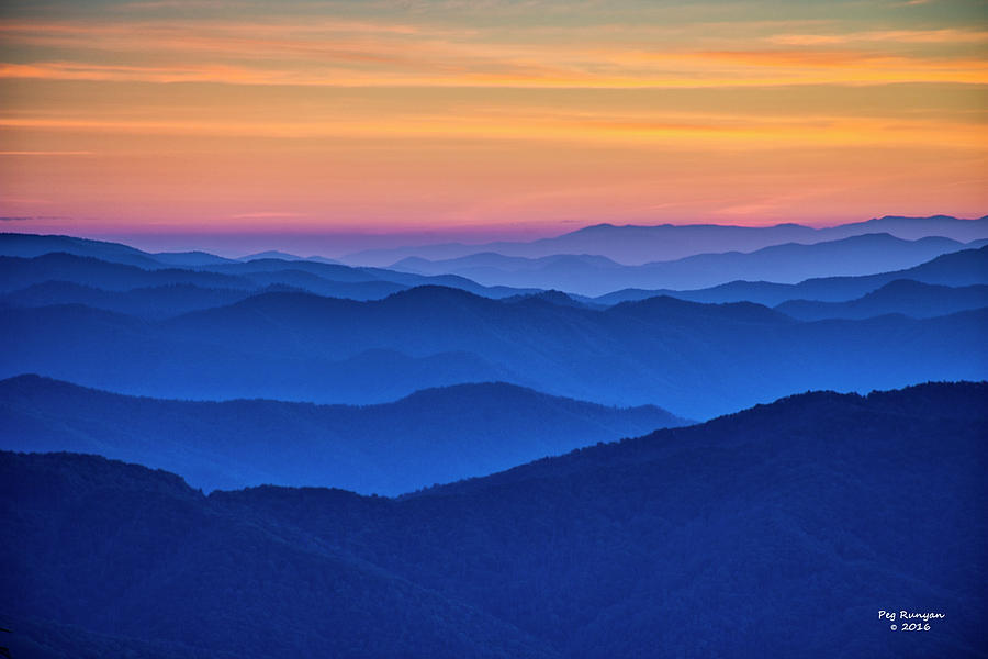 Iconic Smoky Mountain Sunrise Photograph by Peg Runyan