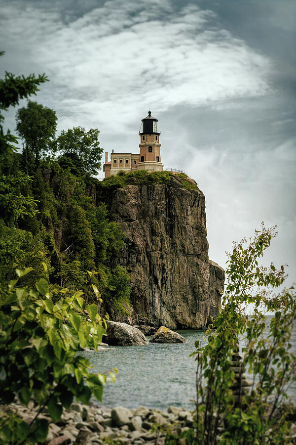 Iconic View of Split Rock Lighthouse Digital Art by Gary Rieks Fine Art America