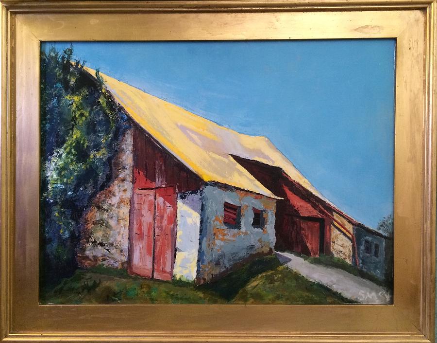 Iconic Yellow Roof Painting by Sherry McVickar