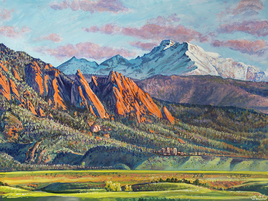 Colorado Painting - Icons of the Front Range by Aaron Spong