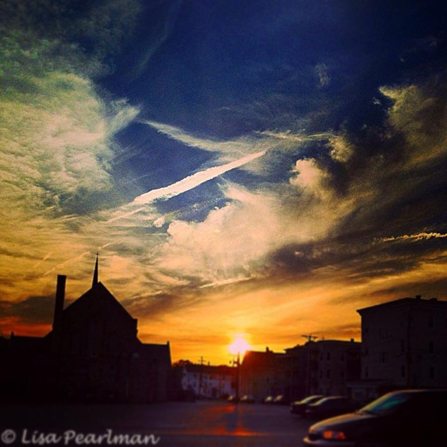 #ic_skies #sunset_madnessz Photograph by Lisa Pearlman