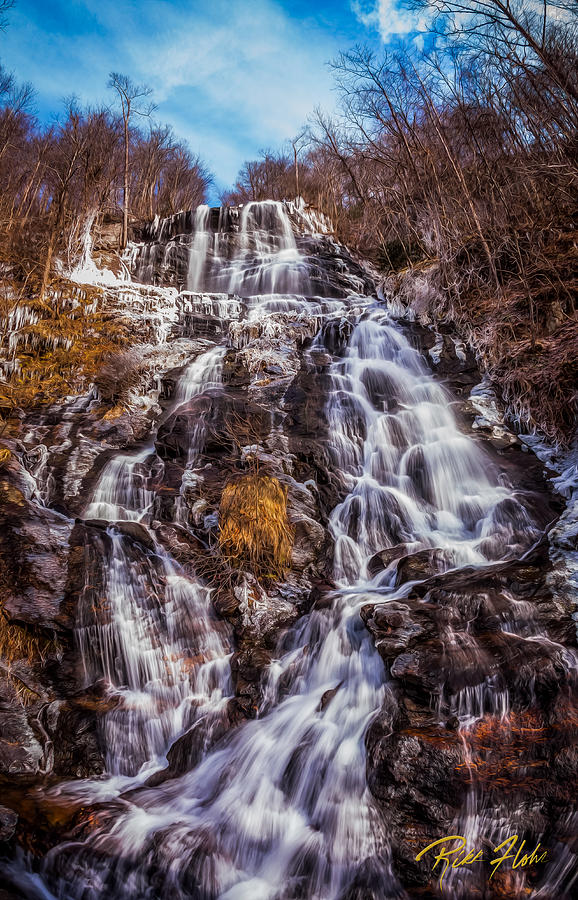 Icy Amicalola Falls Photograph by Rikk Flohr