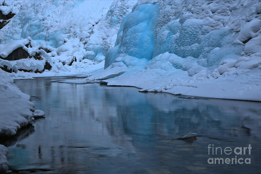Icy Blue Tranquility Photograph by Adam Jewell