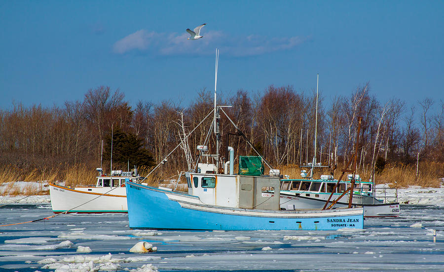 Icy Boats Photograph by Brian MacLean