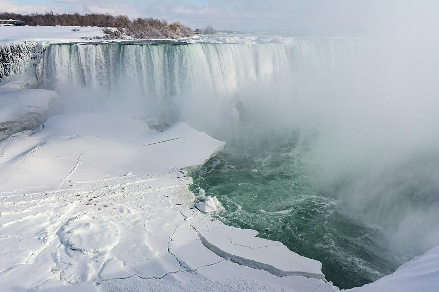 Icy Fury - Niagara Falls Spectacular Ice Buildup Photograph by Georgia Mizuleva