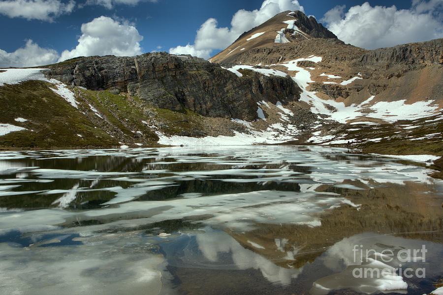 Icy Helen Lake Reflections Photograph by Adam Jewell