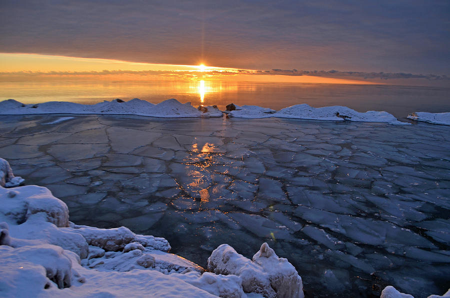 Icy hill Sunrise Photograph by Nature's Journey Photography - Fine Art ...