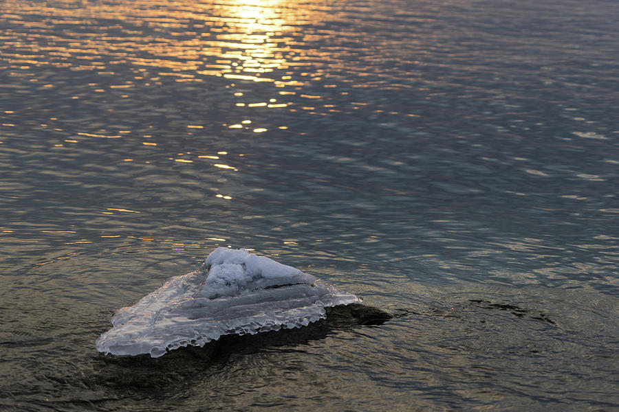 Icy Island - Photograph by Georgia Mizuleva