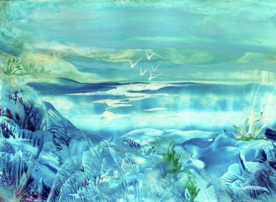 Icy Lake Painting by Angelina Whittaker Cook - Fine Art America