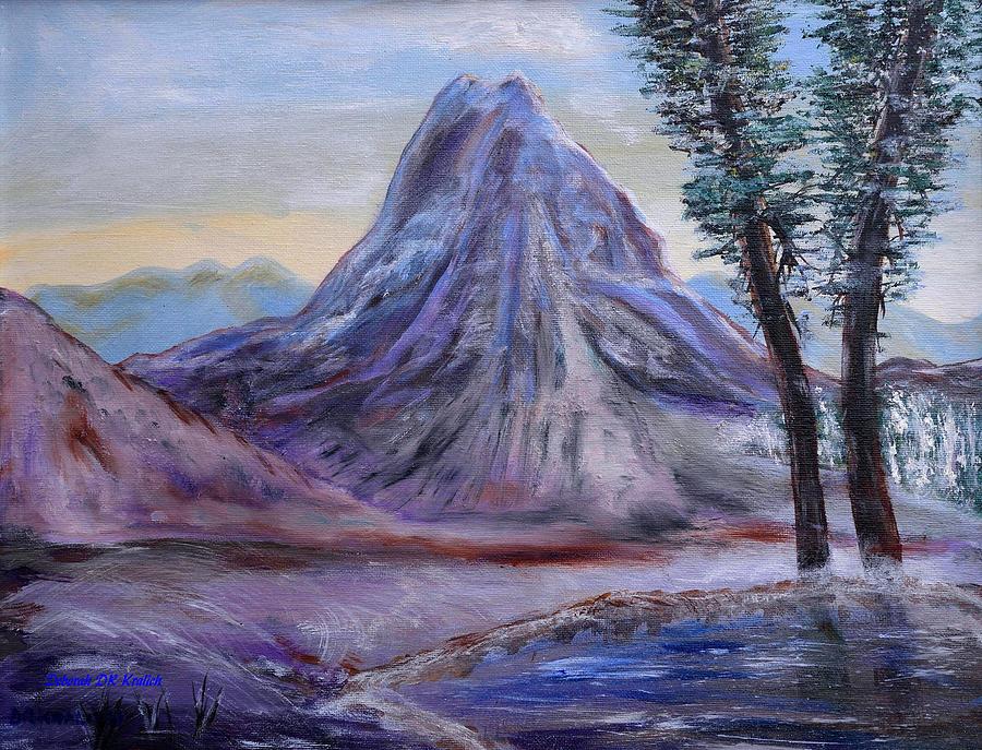 Icy Mountain Painting by Deborah D Russo