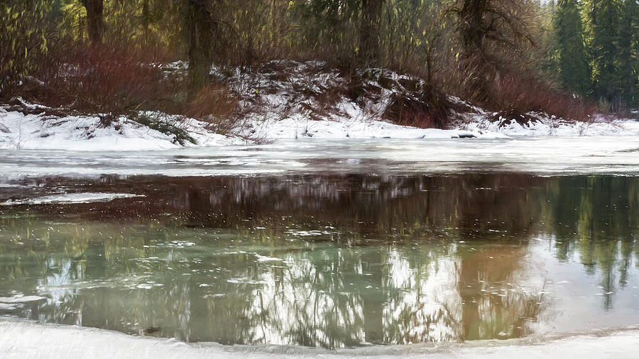 Icy Reflections Photograph by Belinda Greb
