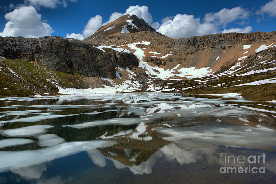 Icy Reflections In Helen Lake Photograph by Adam Jewell