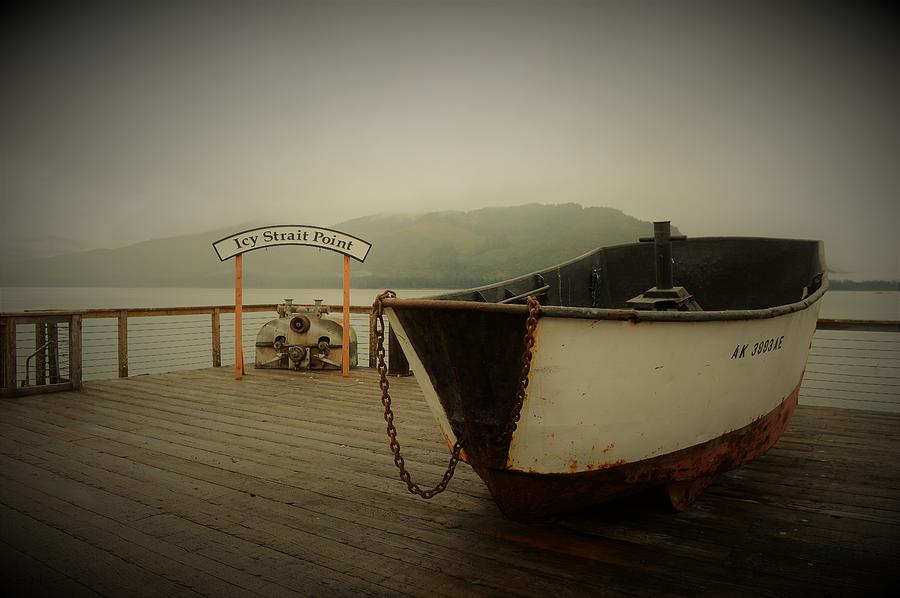 Icy Strait Point boat Photograph by Cheryl Hoyle