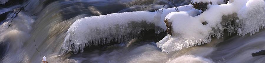 Icy Stream Photograph by David Bishop