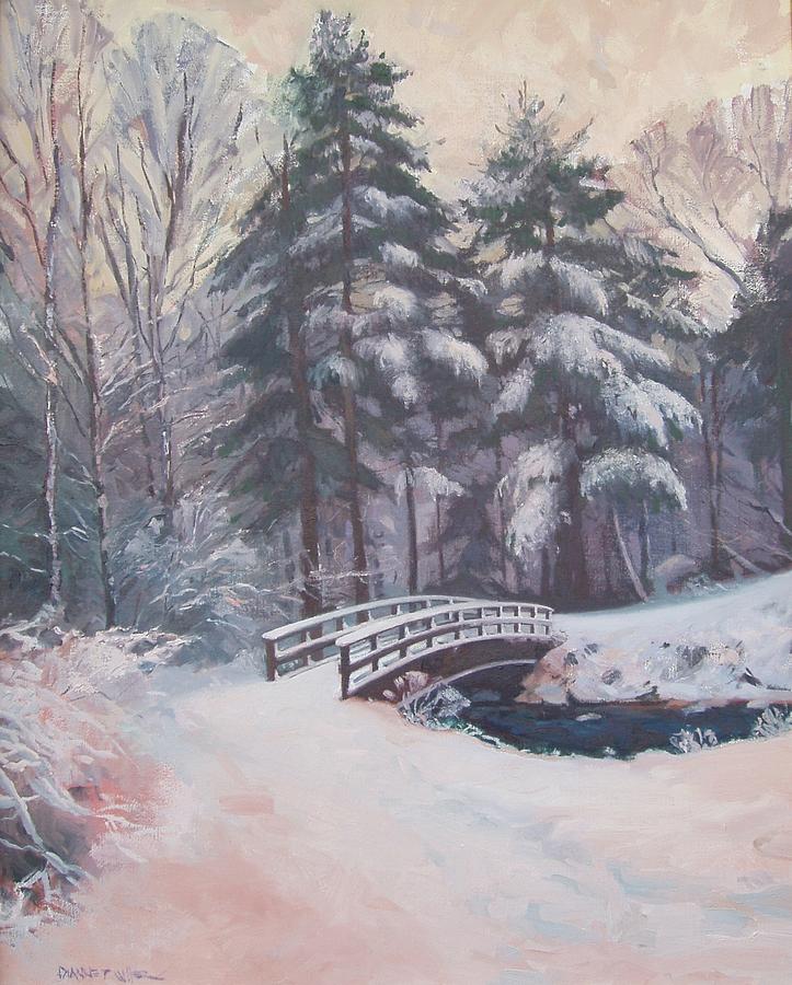 Landscape Painting - Icy Stream by Dianne Panarelli Miller
