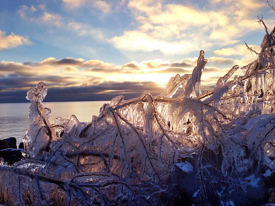 Icy Sunrise Photograph by Jess McGurn - Fine Art America