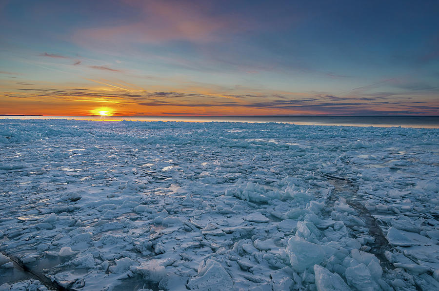 Icy Sunset Photograph by Gary McCormick - Fine Art America