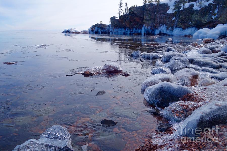 Icy Superior Shores Photograph by Sandra Updyke