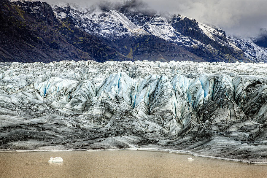 Mountain Photograph - Icy terrain by Alexey Stiop