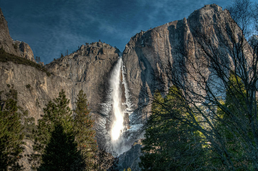 Icy Upper Yosemite Falls Photograph by Connie Cooper-Edwards