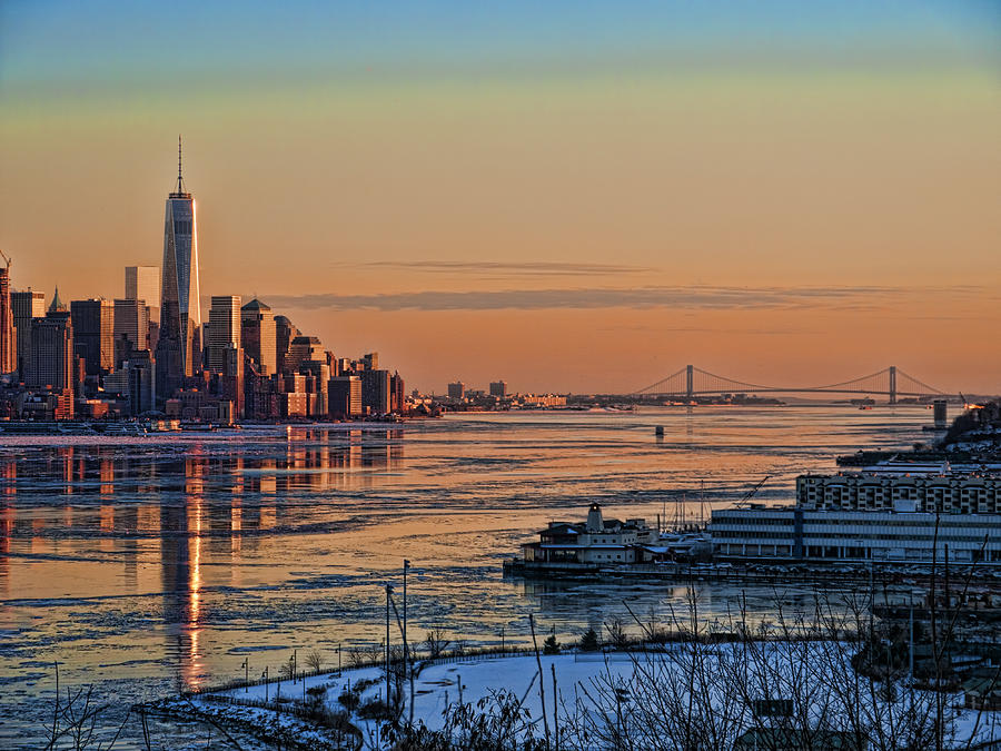 Icy Warm Sunset Photograph by S Paul Sahm